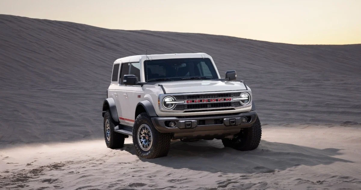 2026 Bronco 60th Anniversary Edition Standing on Sand Side View